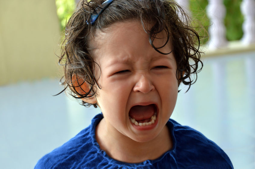 Image of upset toddler